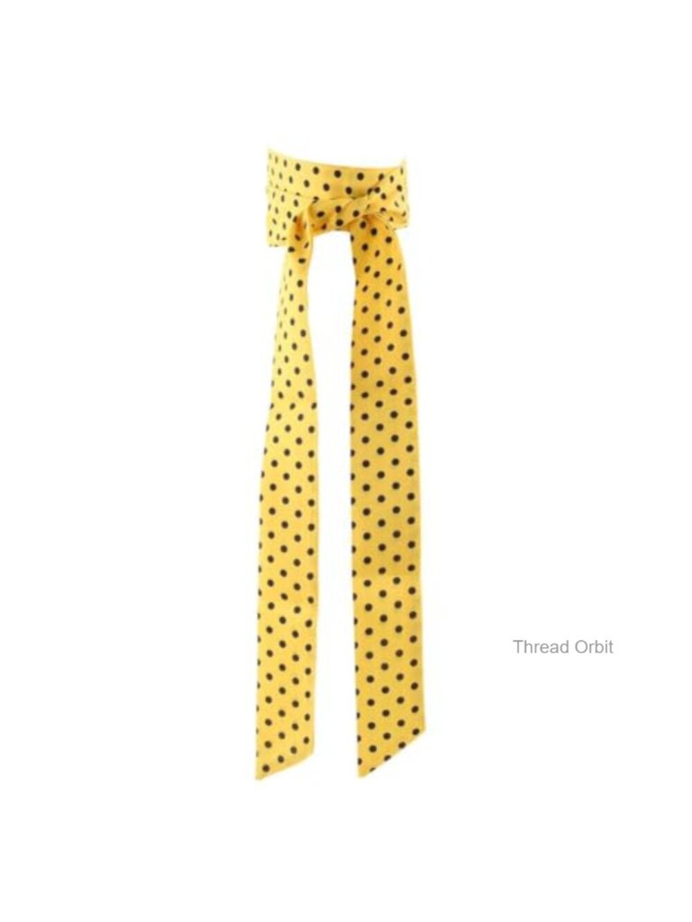 Polka Dot Neck Scarf Long Thin Headscarf Handbag Accessory